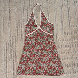 Zara Red Floral Mini Dress